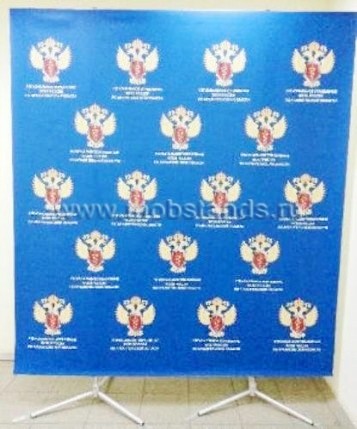 Стенд 2x2м стандарт стенд широкий баннерный большой в Казани пресс волл баннер на основе стоек мобильные рекламные стенды изготовление рекламный стенд изготовление мобильных стендов